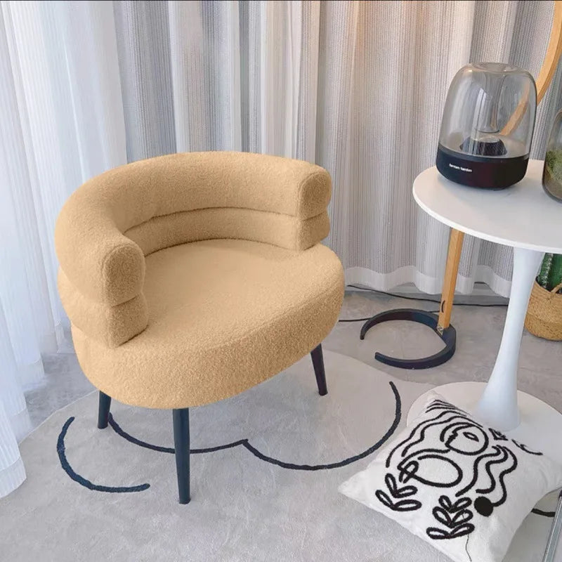 Luxe Curved Accent Chair