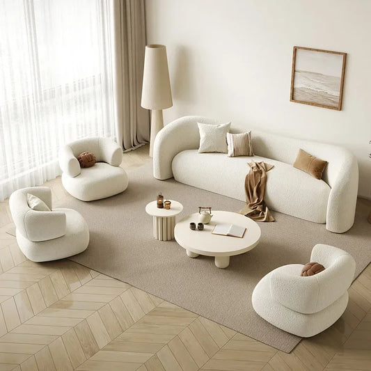 Italian Cream Modern Sofa